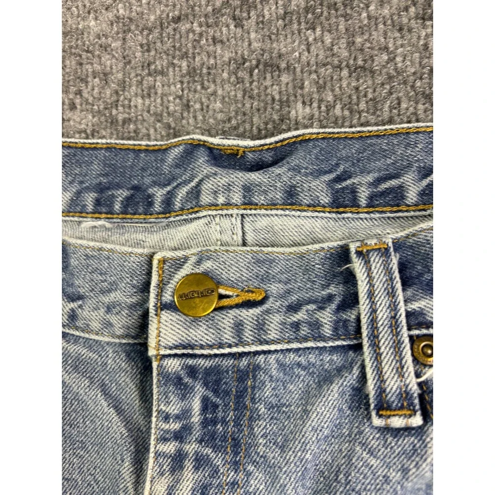 Carhartt Jeans Mens 36x30 Light‎ Blue Relaxed Fit Straight Leg Workwear Denim